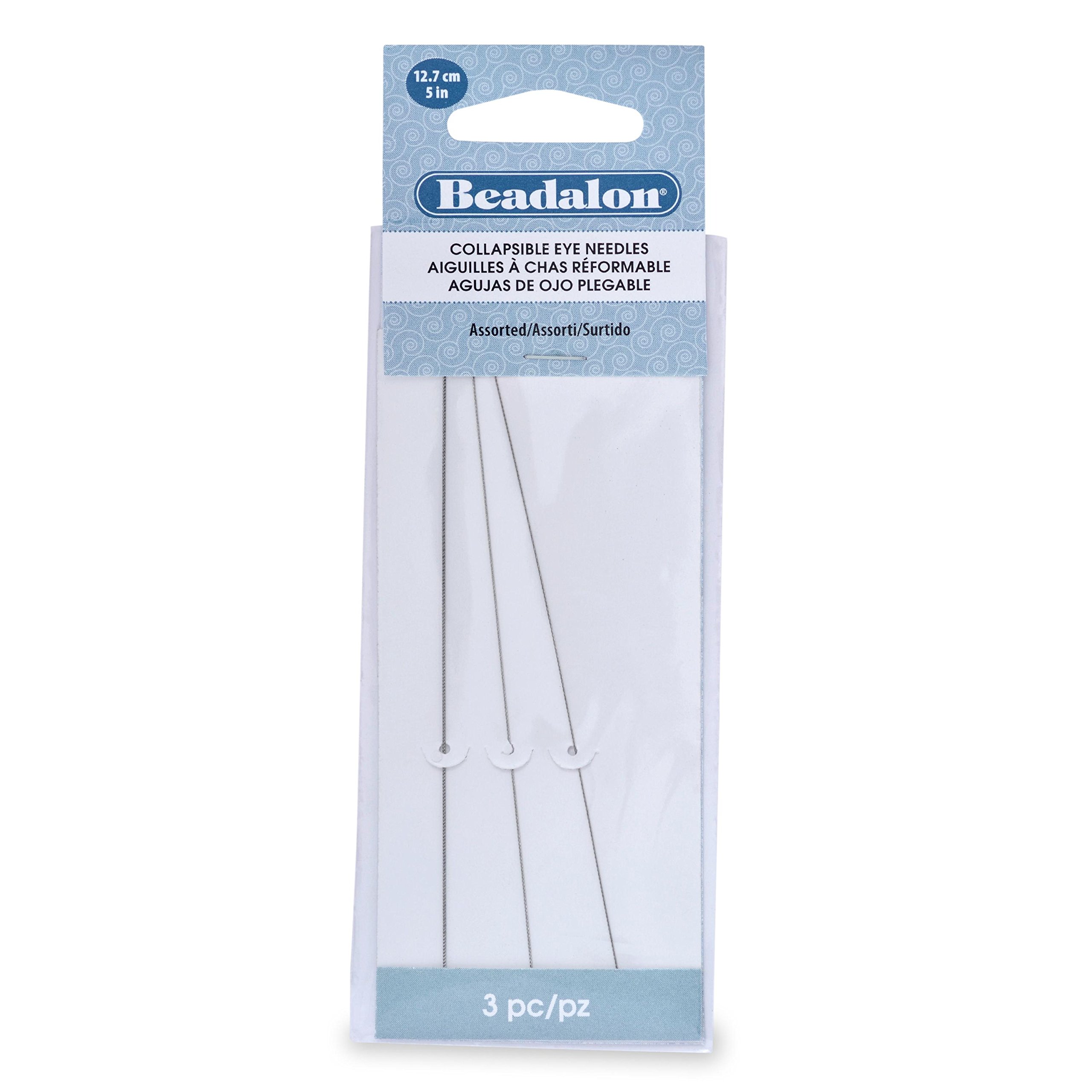 Beadalon Collapsible Eye Needles Assorted 13Cm 3 Pieces