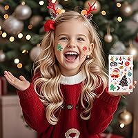 Vista 5 de ebuddy Ropa y accesorios para muñecas de 18 pulgadas, juego de disfraz de Navidad que incluye vestido, chaleco de piel, medias, botas, pinzas