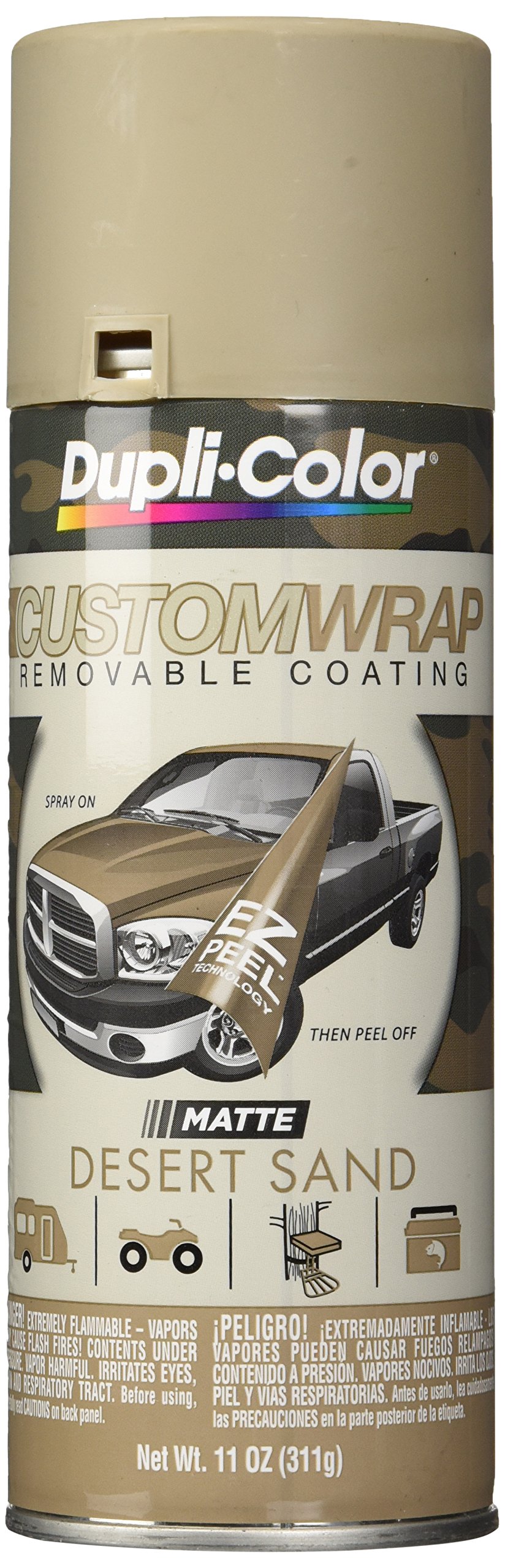 DupliColor ECWRC8510 Custom Wrap Matte Removable Automotive Paint Desert Sand