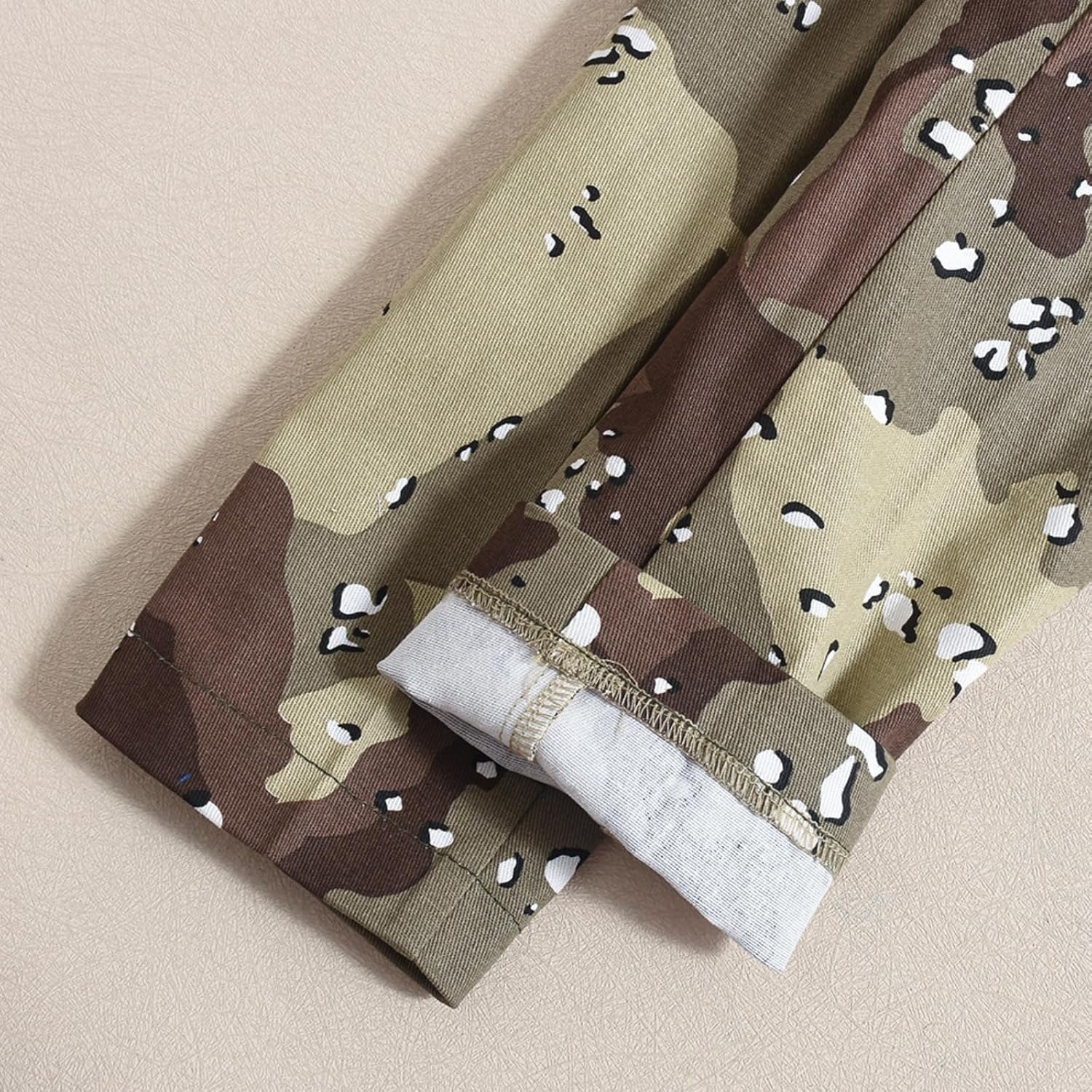 Women 2024 Fall Winter Oversized Camo Jean Blazer Jacket Long Sleeve Camouflage Denim Tops Fashion Trench Coats - Image 6