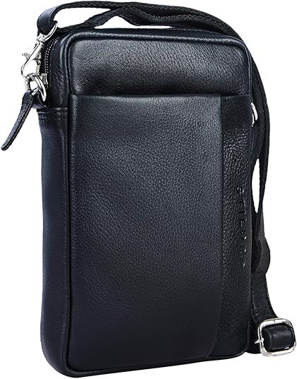 Borsello Uomo In Vera Pelle STILORD 'Finn' - Messenger Per Tablet - Foto 7