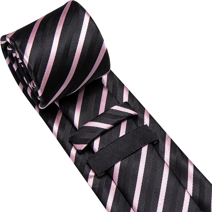 Corbata pañuelo y gemelos para hombre miniatura 5