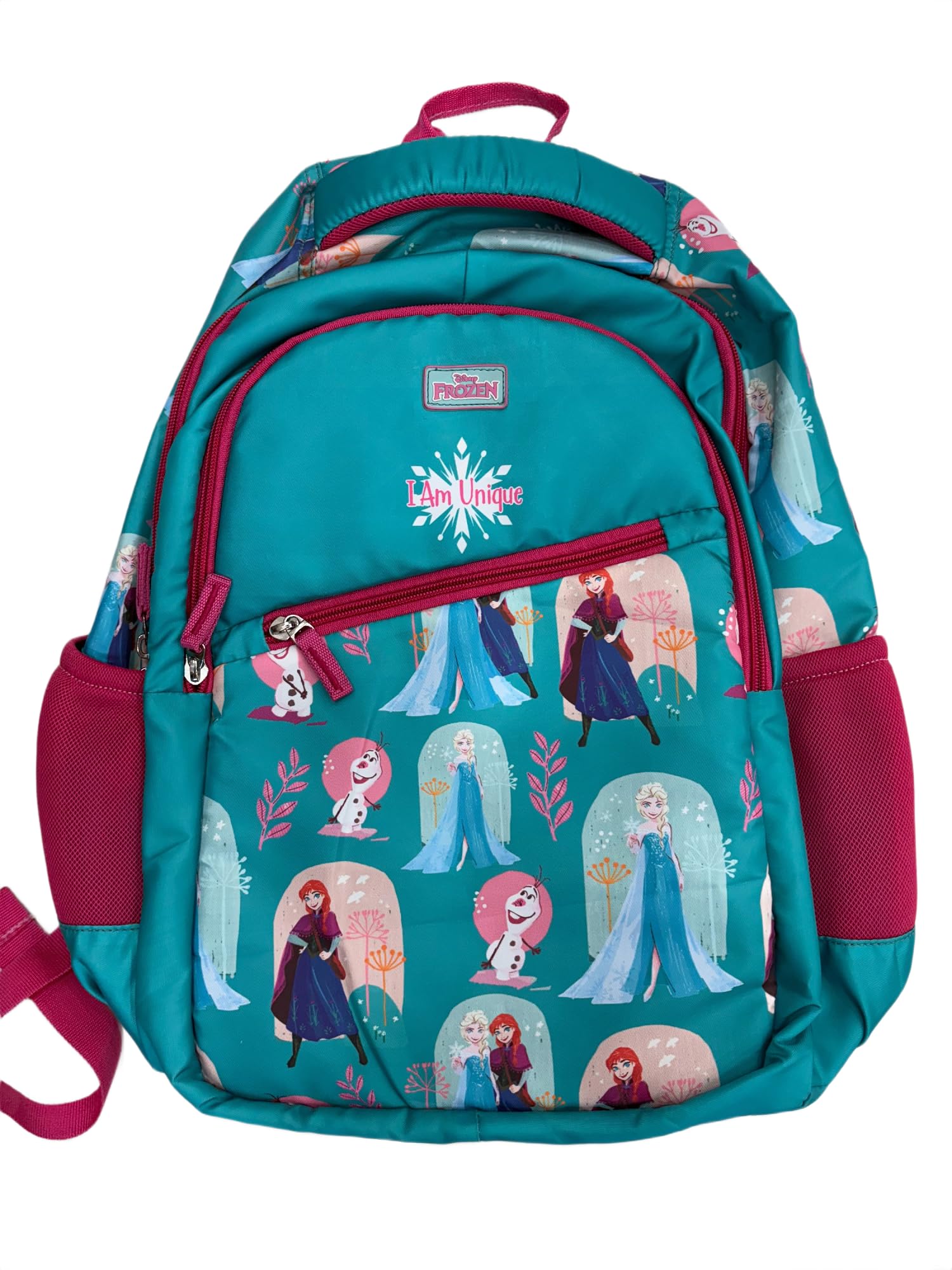 Frozen School Bag for Kids | Fun Lightweight Durable Backpack | Padded Comfortable Straps & Sparkling Design | Ideal for School Adventures | 18 inches-image-0