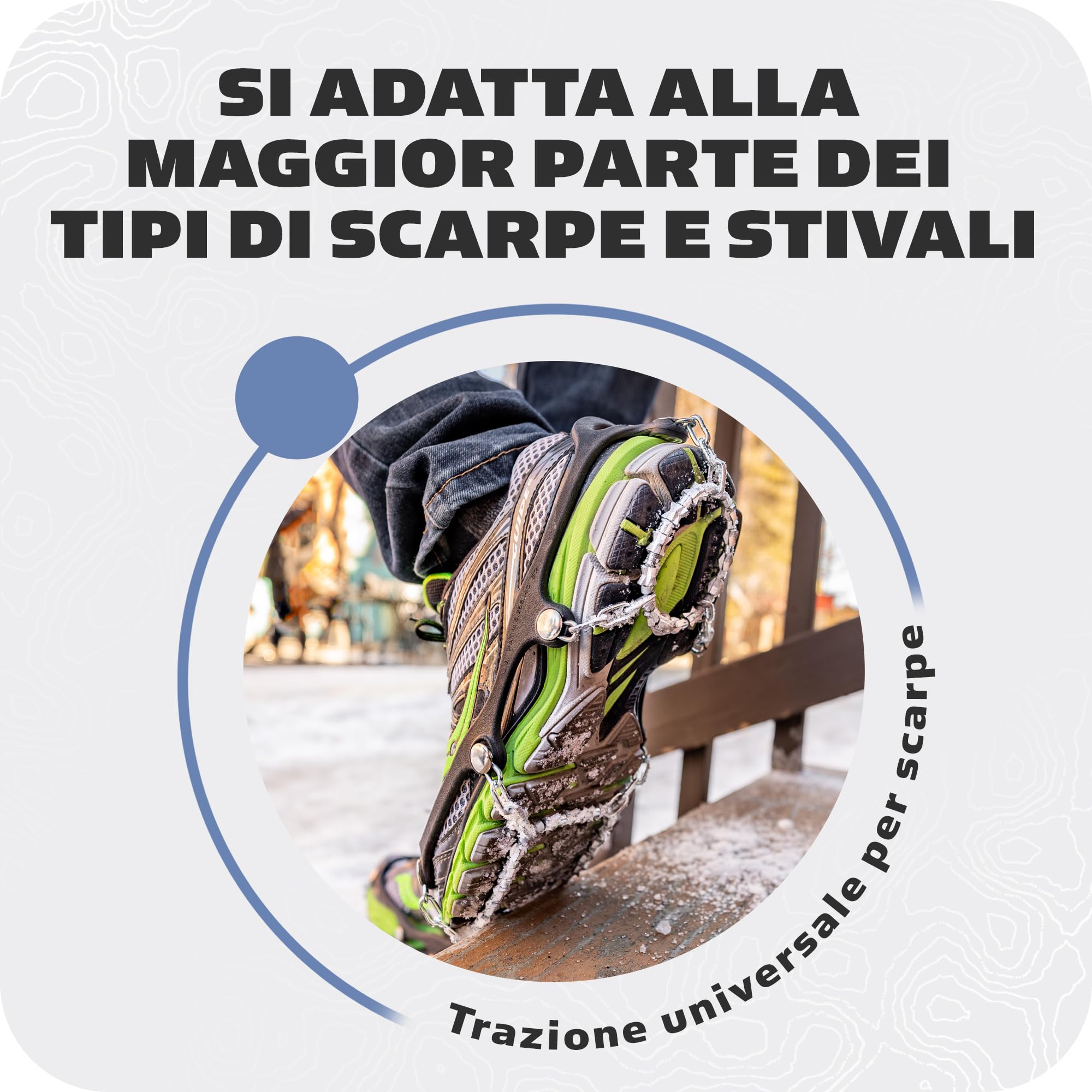 YakTrax Catene Diamond Grip Tacchetti da Escursionismo a trazione Pesante, Maglie saldate TIG durevoli, forniscono trazione su Ghiaccio e Neve, Nero,