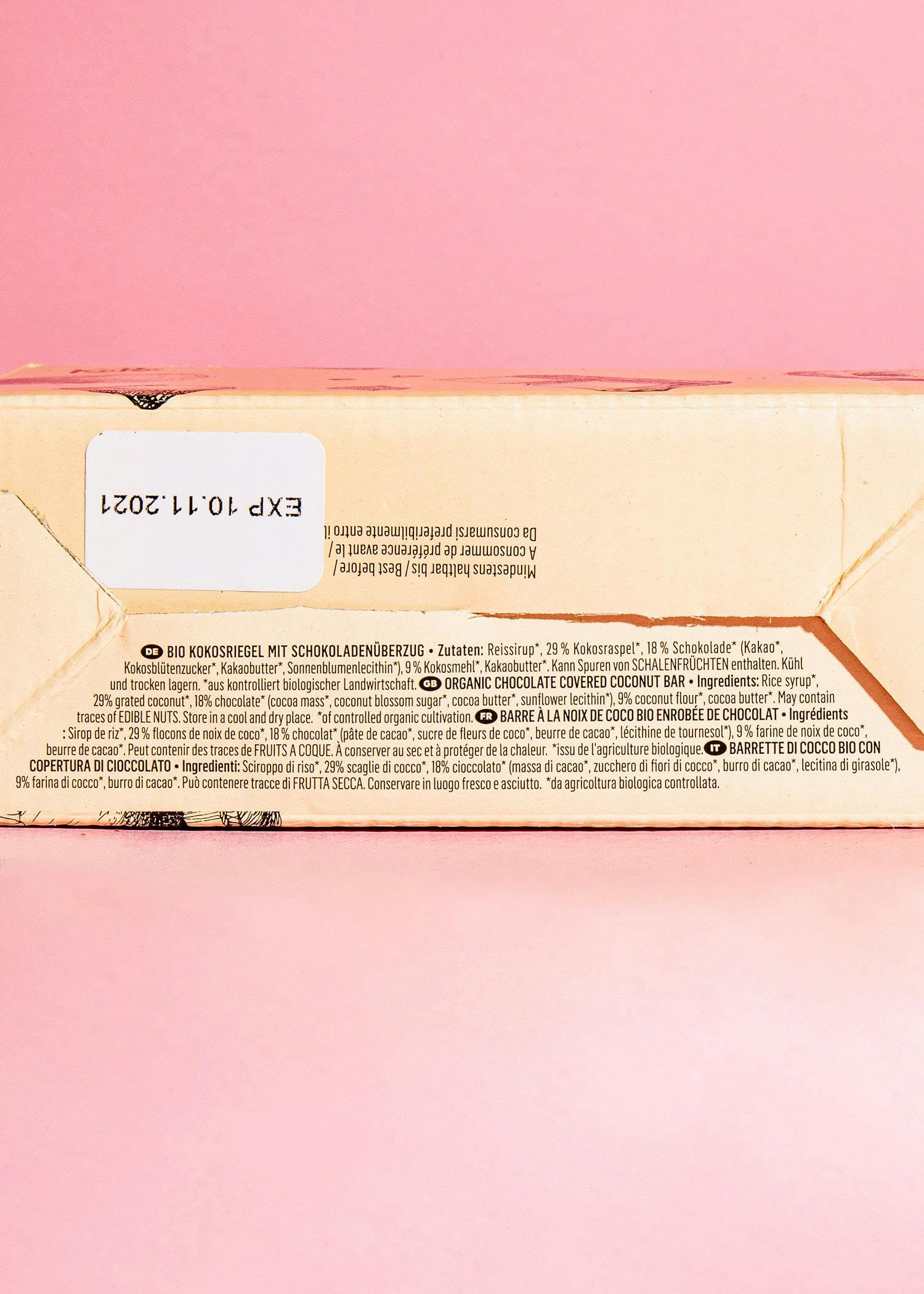KoRo - Barrette al cocco e cioccolato bio | 10 x 30 g