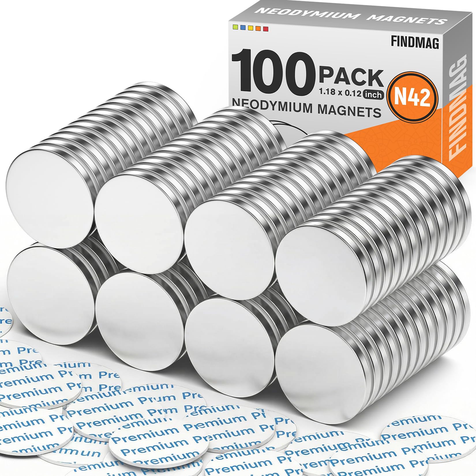FINDMAG 20 Pack Magnets, Strong Neodymium Disc Magnets, 1.18'' D x 1/8'' H — Amazon image 15