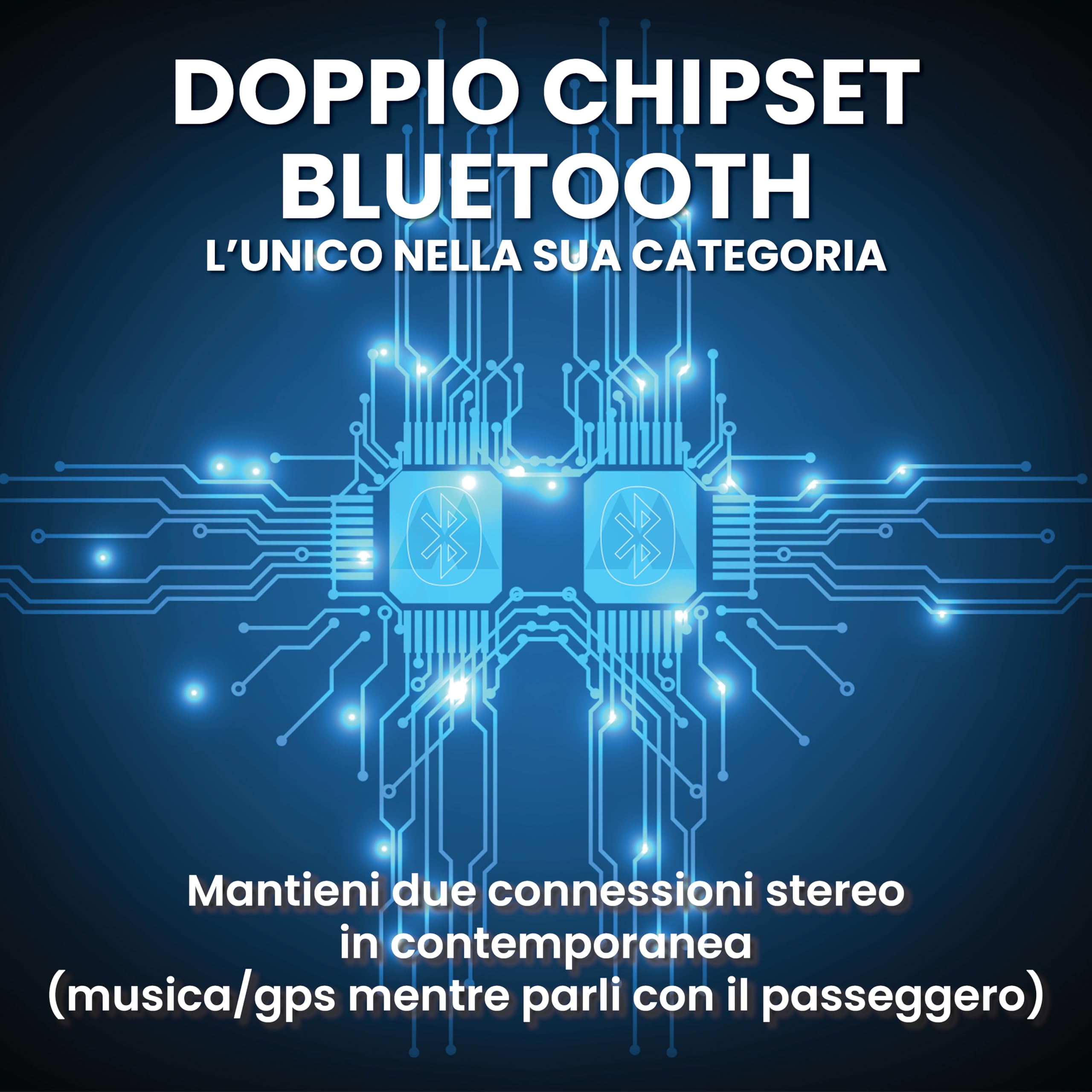 Midland - Interfono Moto Bluetooth Coppia BTX2 Pro S LR Twin, Auricolari Casco Waterproof IPX6, Doppio Processore BT, 1,6Km, 4 Coppie, Batteria 23H, Cancellazione Rumore Audio Hi-Fi Universal Intercom
