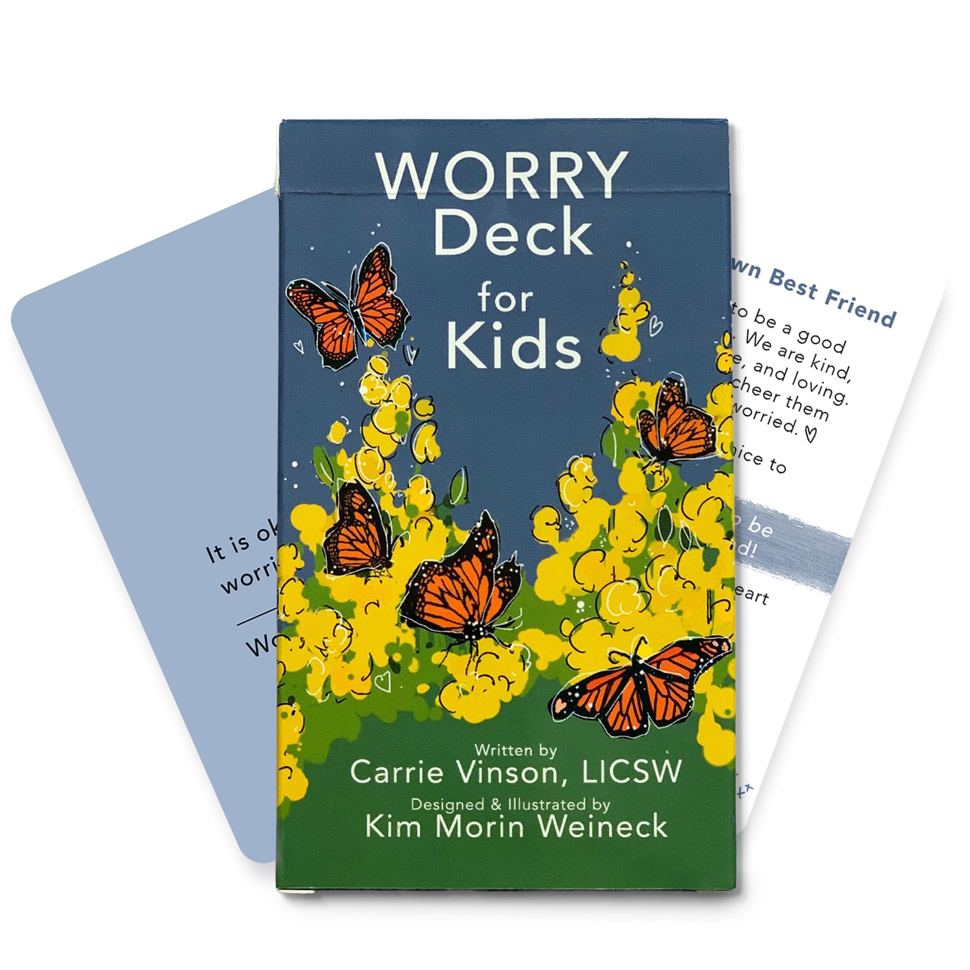 Worry Less Kids Deck - Emotional Regulation Tools for Kids, 52 Therapy Cards with Affirmations & Coping Skills, Helps Children Talk About Feelings, Ideal Tools for Health Therapists