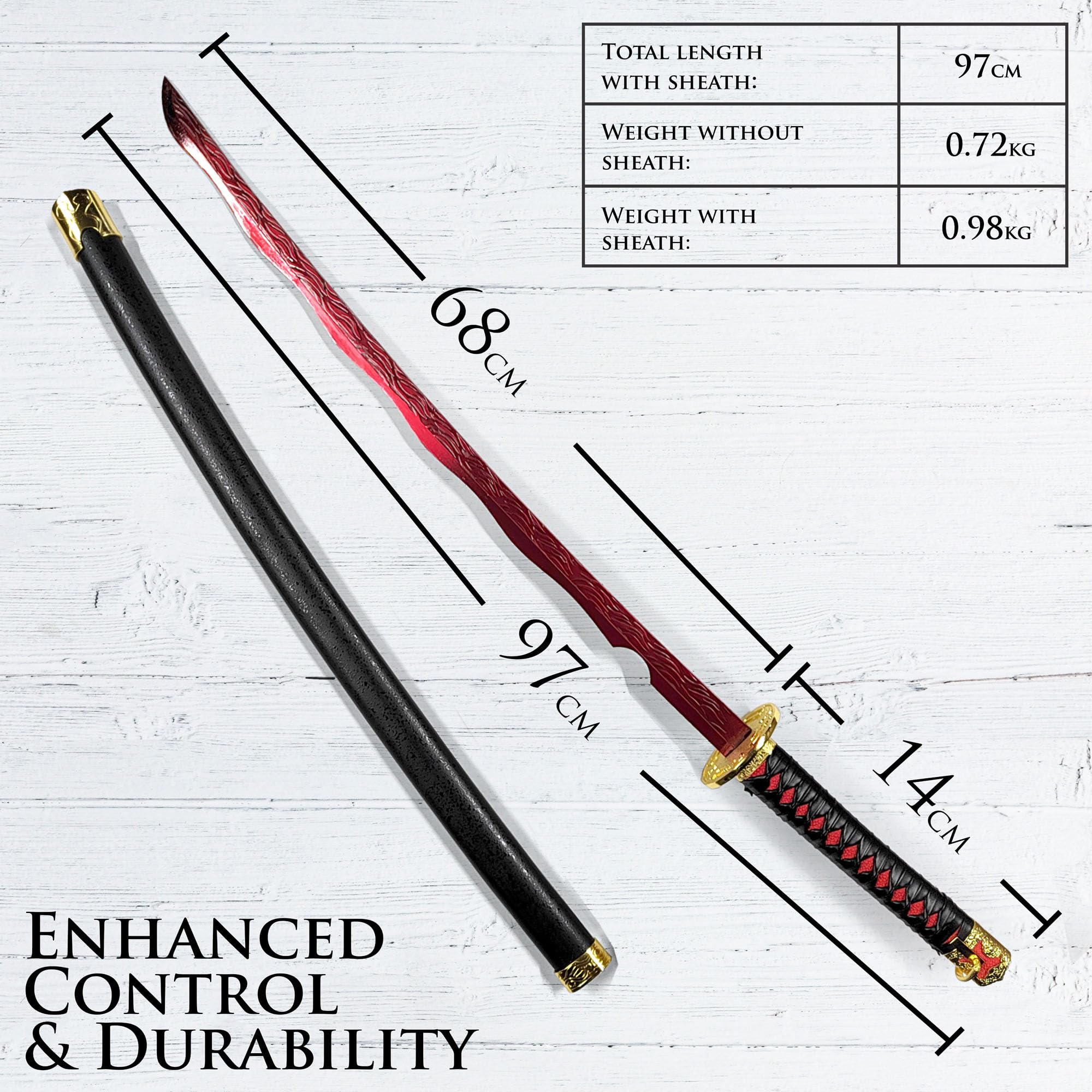 Elden Ring Schwert & Katana Repliken | Gamer Sword | Sammlerschwert & Cosplay Gamer Merch Zubehör Spiel | Fans und Cosplay