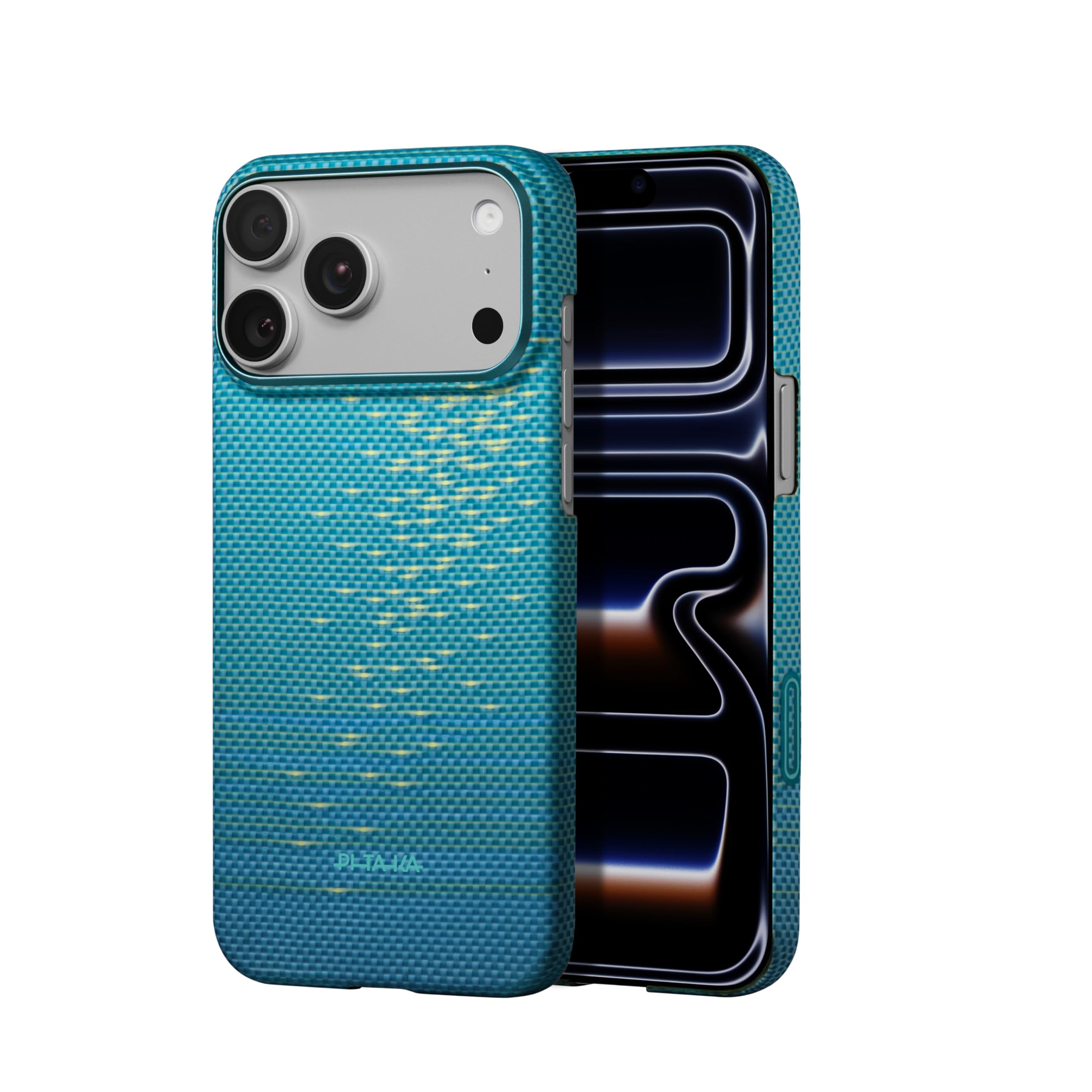 Magnetic Aramid Fibre Case for iPhone 17 Pro Max with Sensitive Camera Control Button Compatible with MagSafe Ultra Thin & Light in Caseless Touch Feeling [Ultra Slim Case] Lucid Blue