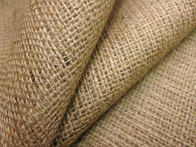 GHL Quality 44" Wide x 10oz Hessian Fabric Sold by METRE Burlap Natural Craft Upholstery Sack Cloth
