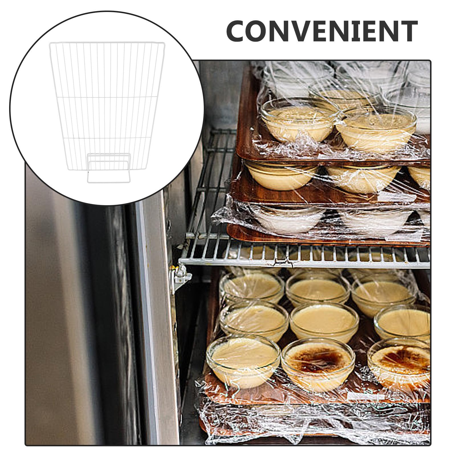 FOMIYES Hierro Divisor de Congelador Malla Ventilada, para Refrigerador