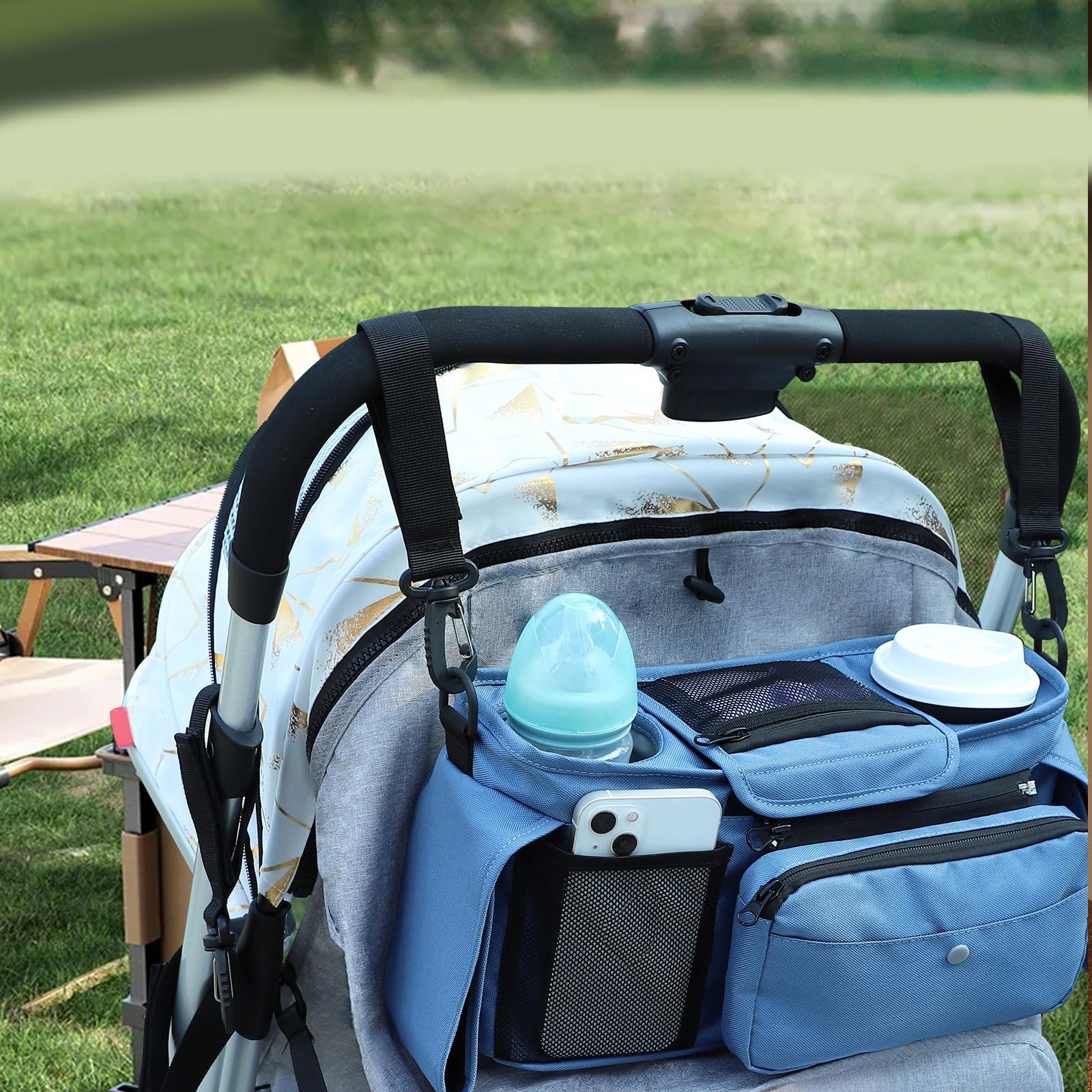 Organizadores estancos para cochecitos de bebé con, Gray