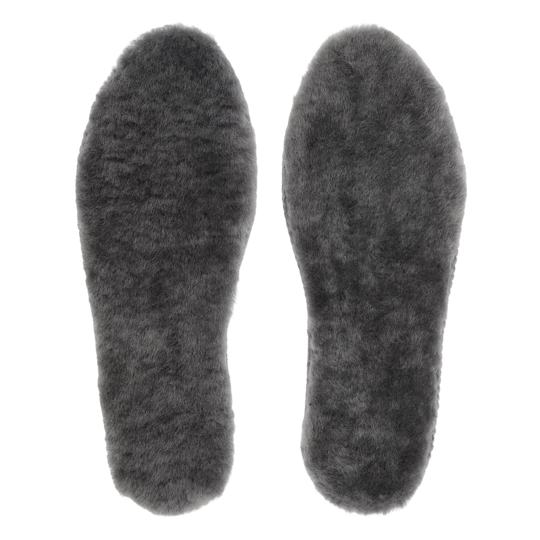 riemot Women's Genuine Sheepskin Insoles,Thick Wool Fleece,Grey EU39/US8