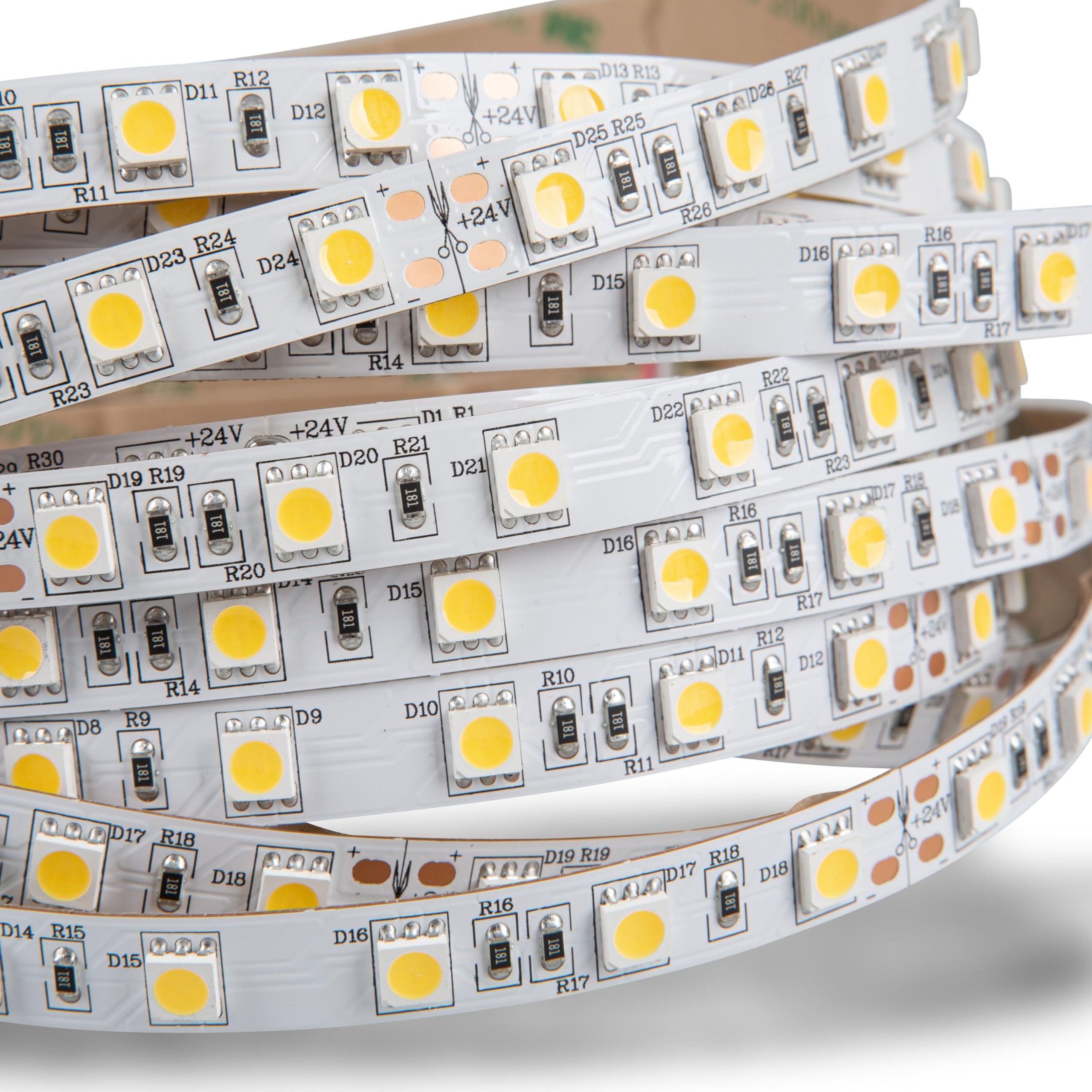 Taśma LED 5050 neutralna biel (4000 K) 72 W 500 cm 24 V IP20