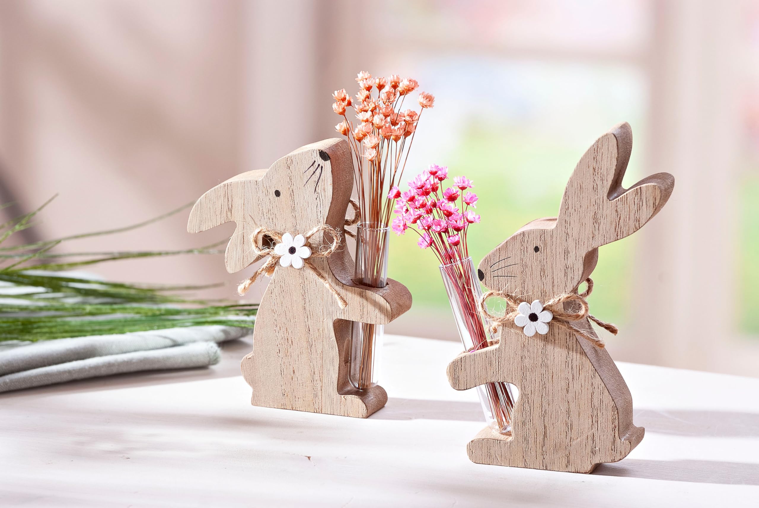 Decoratieve haas, goudkleurig, paasdecoratie, 27,5 cm