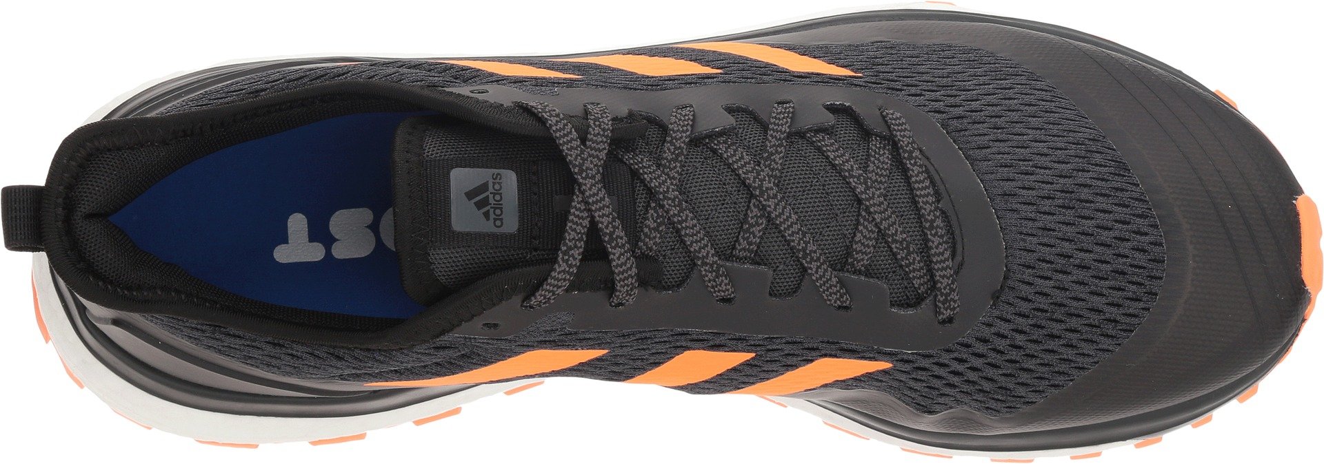 adidas Men's Response Boost Trail Running Boot - Black/Hi-res Orange/Hi-res Blue, 12.0