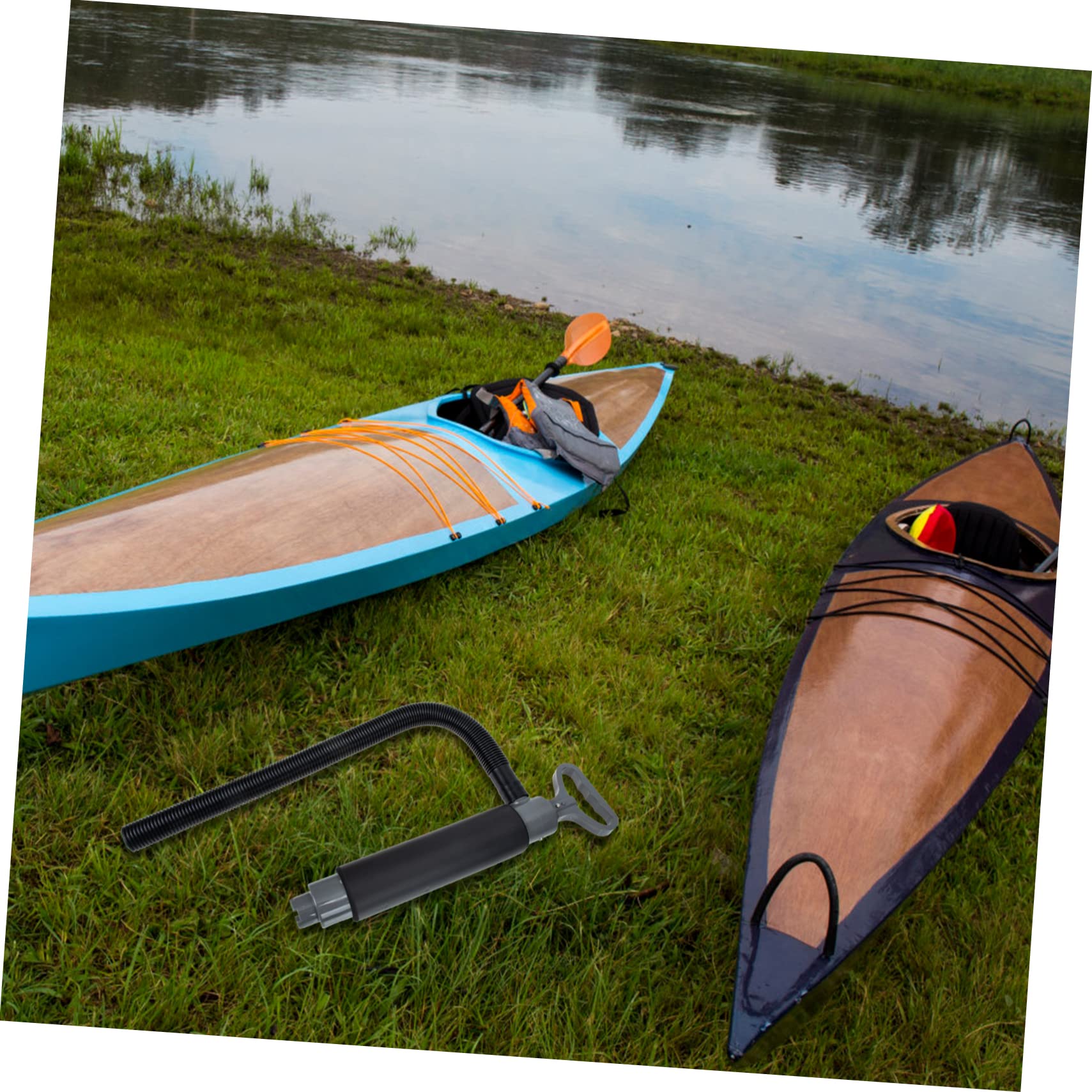 1 Set Kayak Water Pump Bilge Pumps for Boats Kayak Hand Bilge Pump Professional Kayak Pump Canoe Hand- Operated Bilge Pump Kayak Pump with Trumpet Accessories Water Bailer Eva