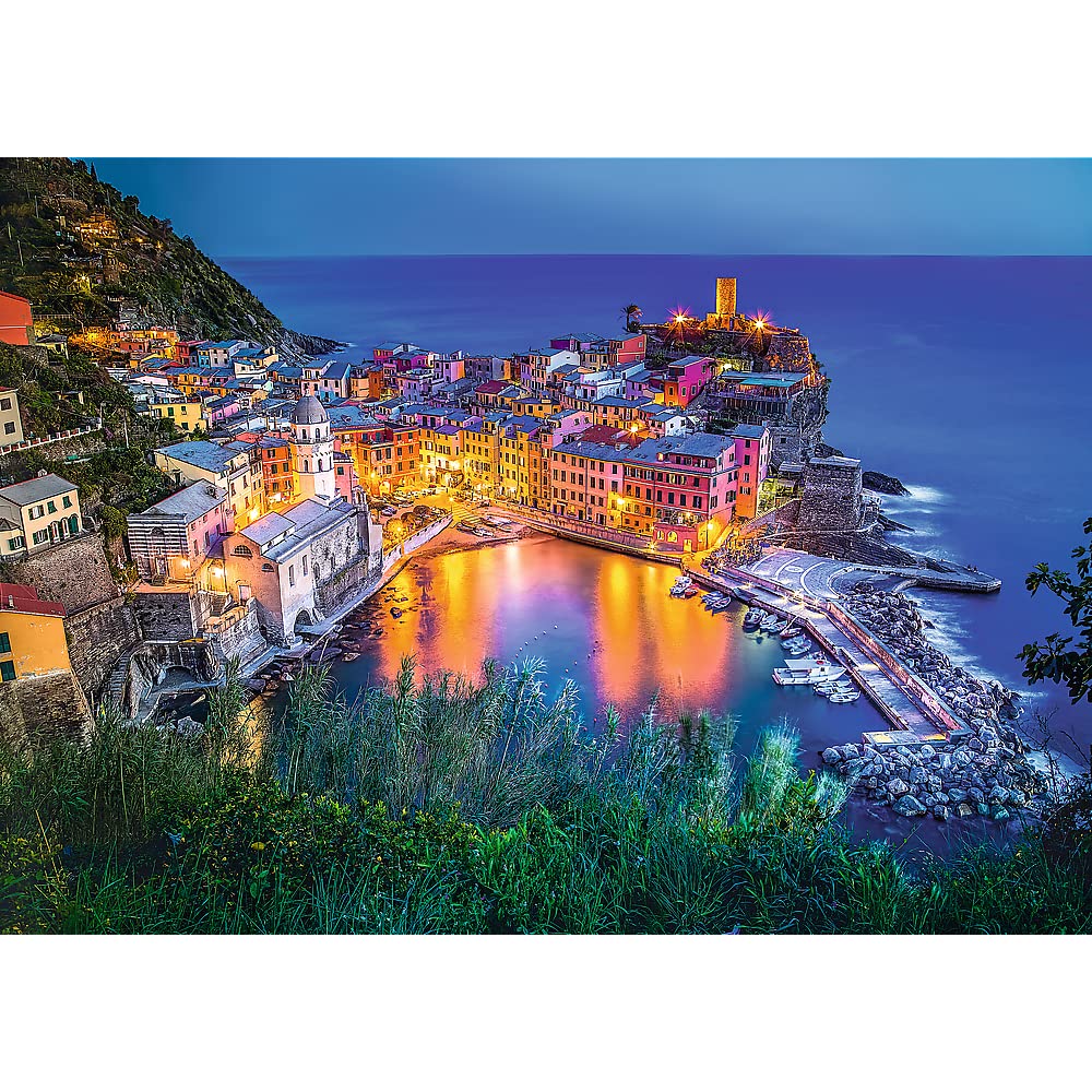 Trefl Vernazza At Dusk 2000-Piece Jigsaw Puzzle For Adults - 96 X 68 Cm Italian Scene - View #6