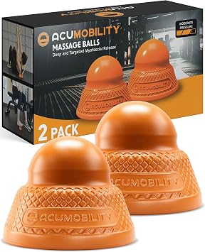 Acumobility Massage Ball Roller 2 Pack - Trigger Point - Massage Balls