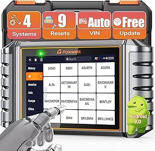 2025 FOXWELL NT716 OBD2 Scanner Bidirectional Control 9+ Resets Scan Tool ABS SRS Transmission Engine Diagnostic Code Reader WiFi Update Injector Coding/D-P-F/BMS/ABS Bleed/Oil/EPB/TPMS/SAS/Throttle