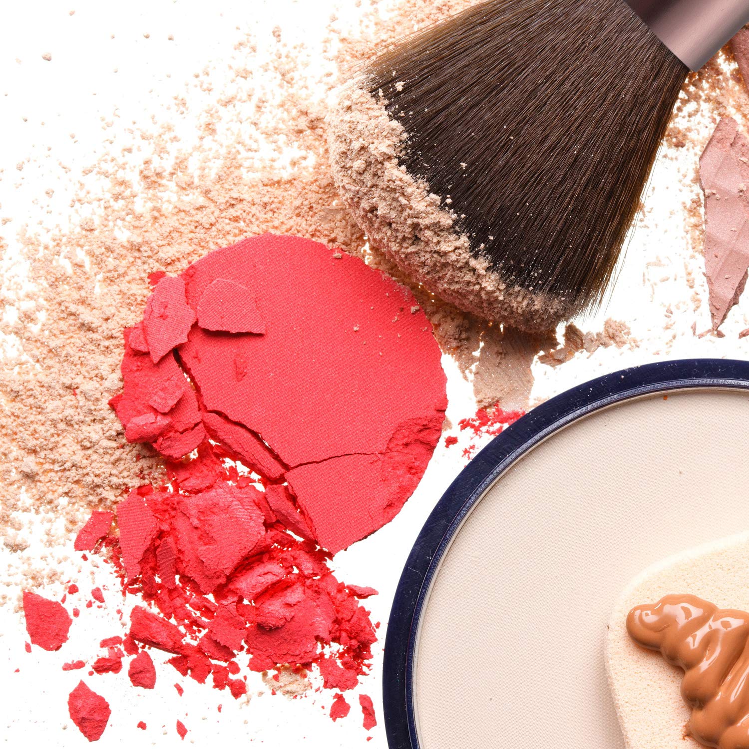 Nxconsu Makeup Brush Set With Case Premium 12Pcs Foundation Eye Shadow Concealer Cosmetics Blend Contour Blush Highlight Professional Beauty Makeup Brushes Champagne