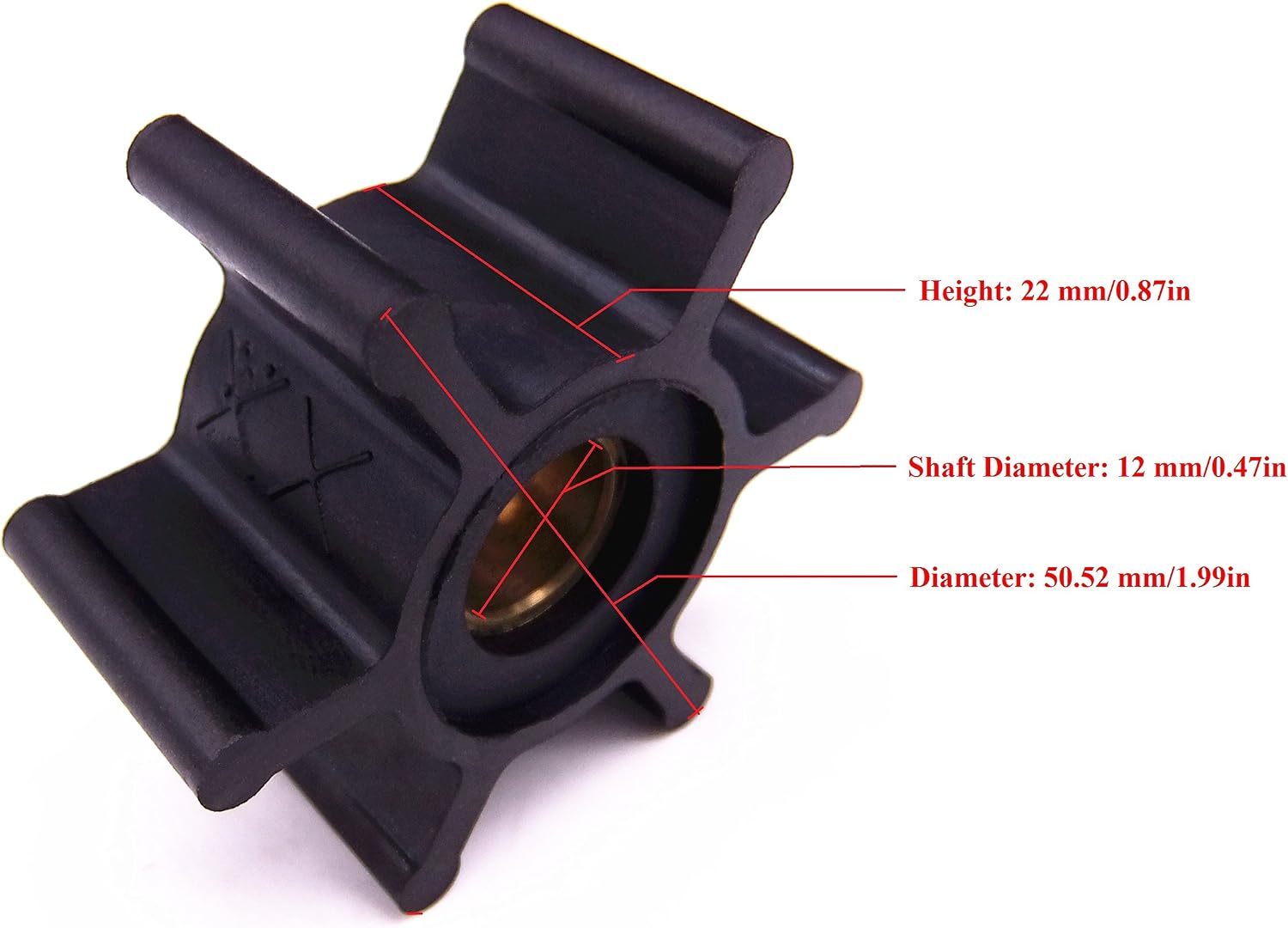 09-810B 18653-0001 18653-0001-P 653-0001 128990-42200 9-45713 18-45713 Water Pump Impeller for Jabsco/Johnson/YANMAR Engine Pump