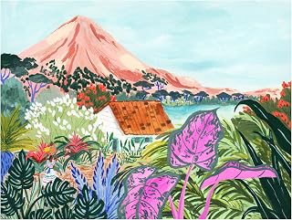 Trademark Fine Art Canvas Wall Art - Sarah Gesek 'Ometepe' Wall Art for Living Room, Bedroom, or Office Décor