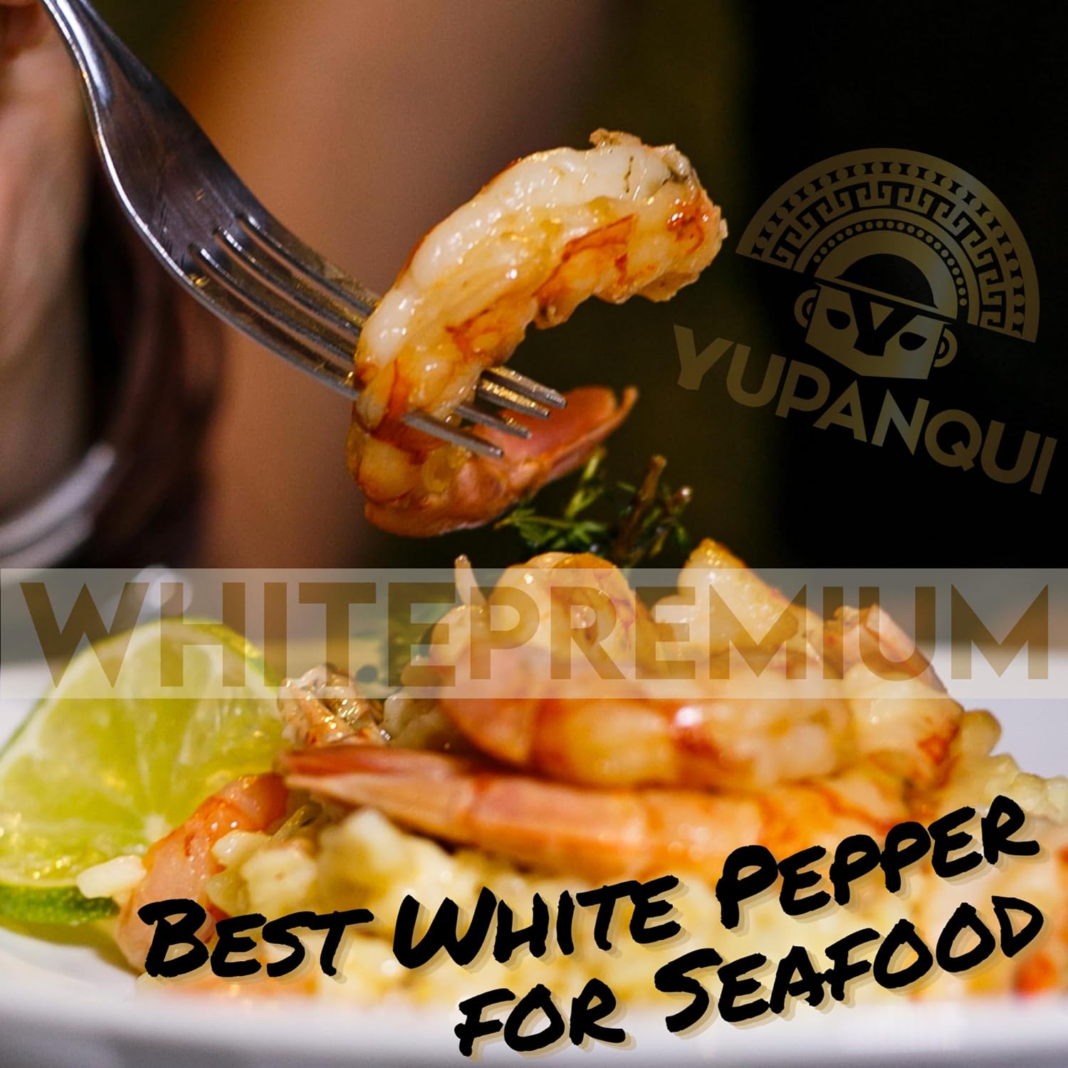 White Peppercorn Grinder + Refill [2-Pack] YUPANQUI White Pepper - Seafood image 3