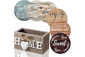 Housewarming Gifts for Home Decoration Wooden Heart Coasters