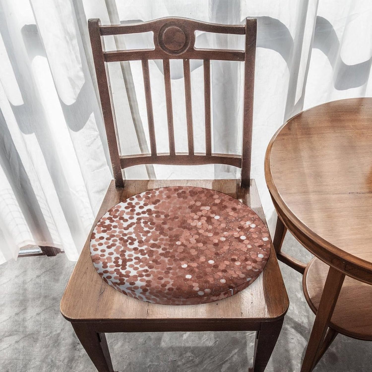 Rose Gold Glitter Chair Cushions Floor Pillow Chair Pad