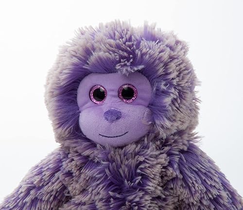 Miniatura 3 de The Petting Zoo Animal de peluche de mono morado, regalos para niños, juguete de peluche púrpura de 10.0in