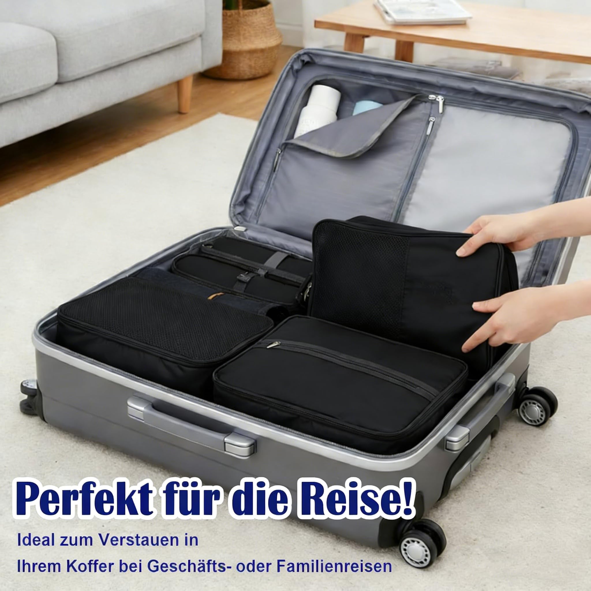 Schuhbeutel Reise mit 2 Fächern, Schuhsack DREI Paar Schuhe Hineingelegt Werden, Schuhtasche Tragbare, Shoe Bag mit Reißverschluss, Schmutzabweisender Schuhorganizer, Schuhtasche Sport