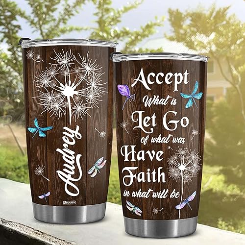Vista 73 de BECHUSKY Vaso cristiano con versículo bíblico, regalos florales para mujeres, inspirador de fe, niña religiosa, mamá en cumpleaños, Pascua, Navidad