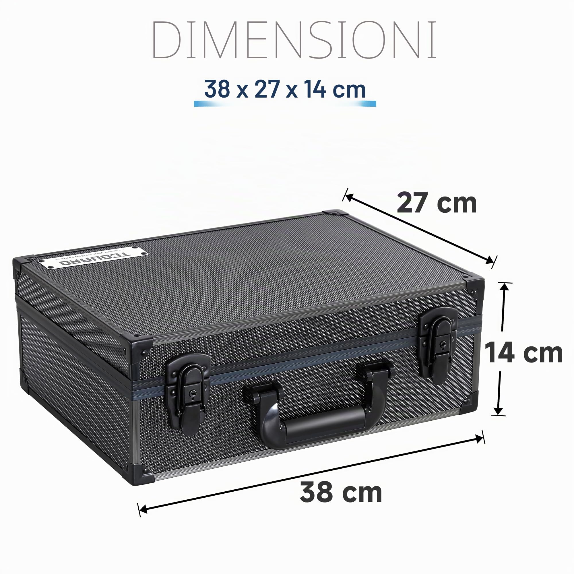 TCGUARD Toploader - Scatola portaoggetti per 3 x 4" 35PT Toploader, impermeabile, antiscivolo, con divisori, per carte di credito