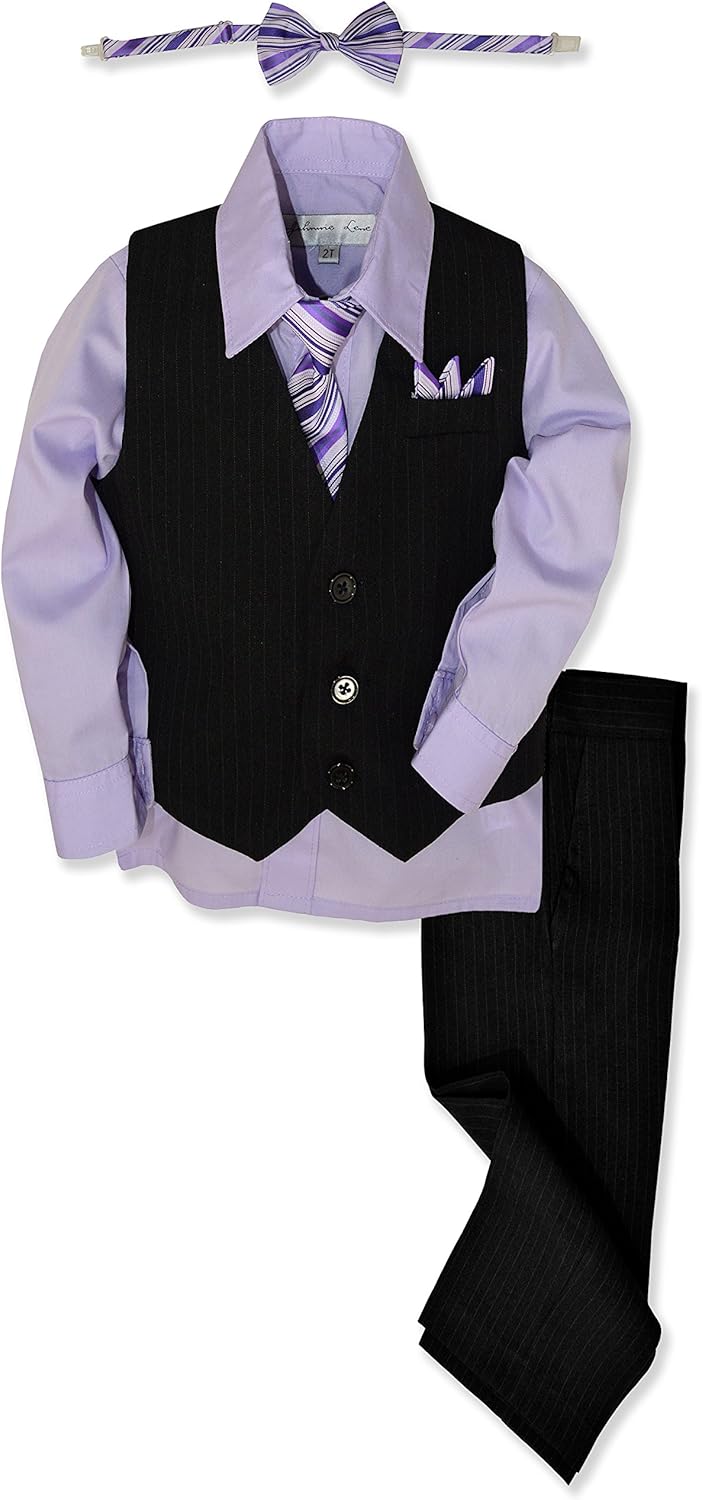 Pinstripe Boys Formal Vest Set
