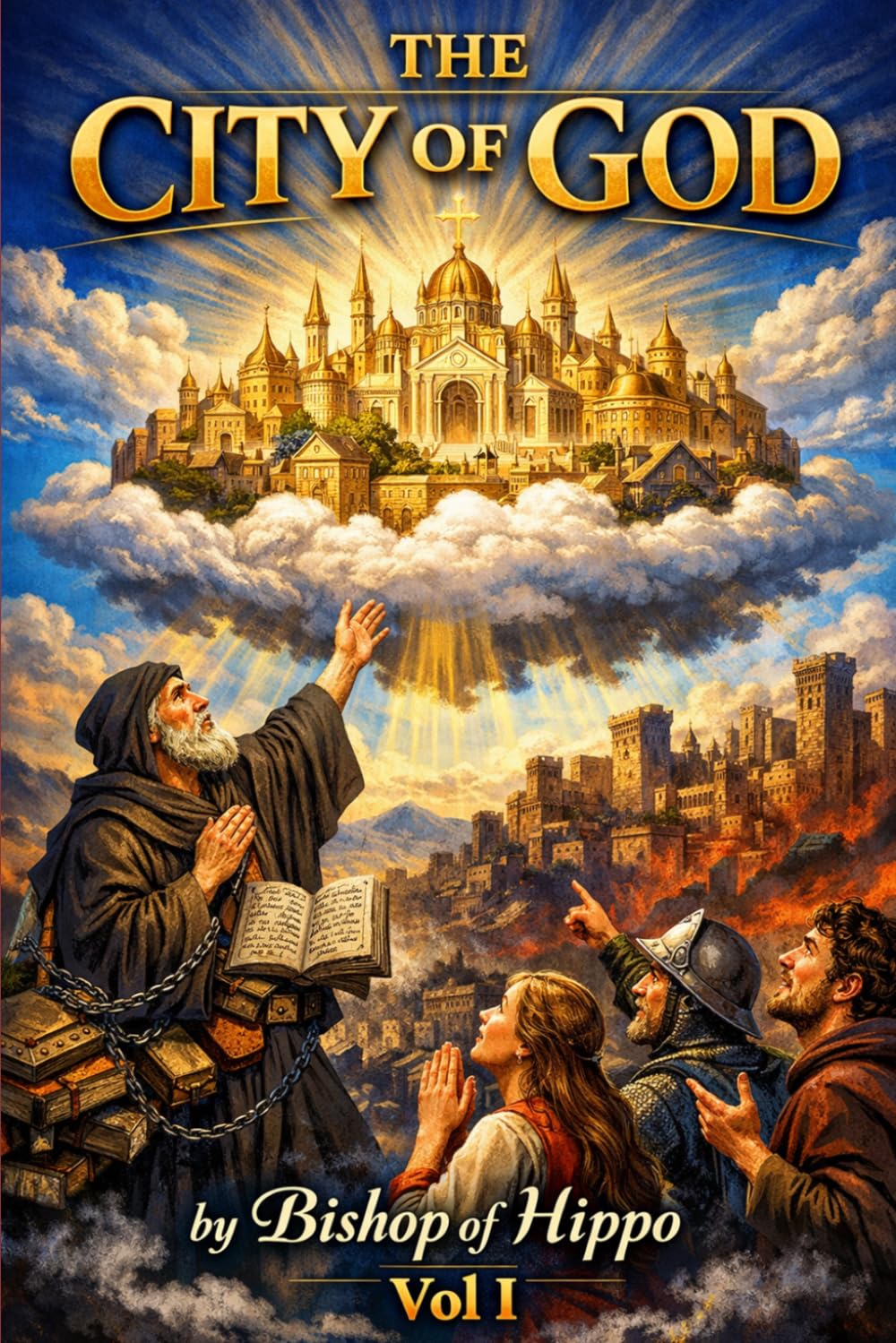 THE CITY OF GOD VOL I LARGE PRINT EDITION: Illustrated