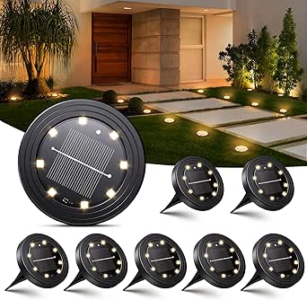 Lampade Solari Per Giardino All'aperto 2pcs 6 Led