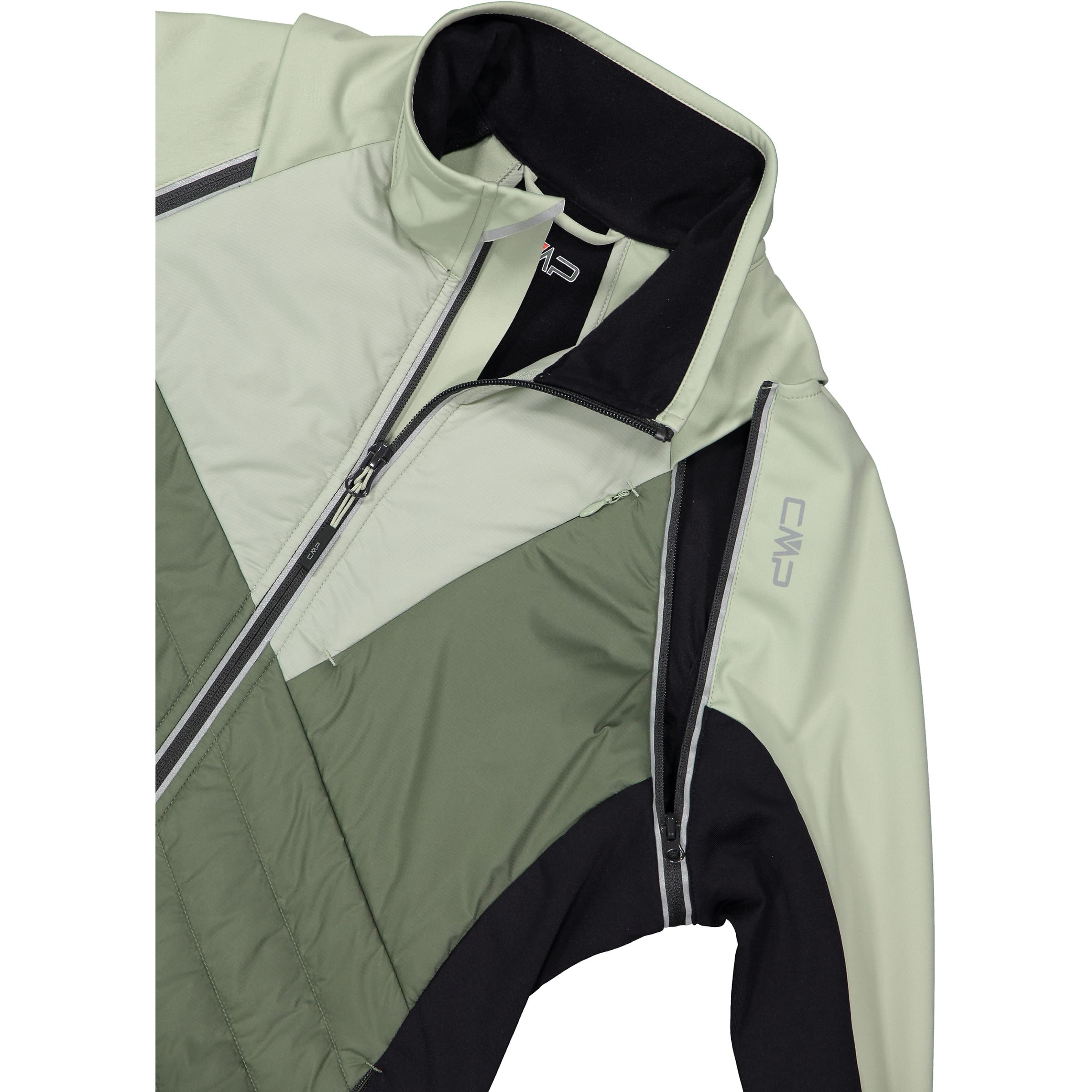 CMP WOMAN JACKET WITH DETACHABLE SLEEVES PISTACCHIO | wandelbar zur Weste, hybrid jacke, outdoorjacke, wetterfeste jacke, atmungsaktive regenjacke, funktionale sportjacke