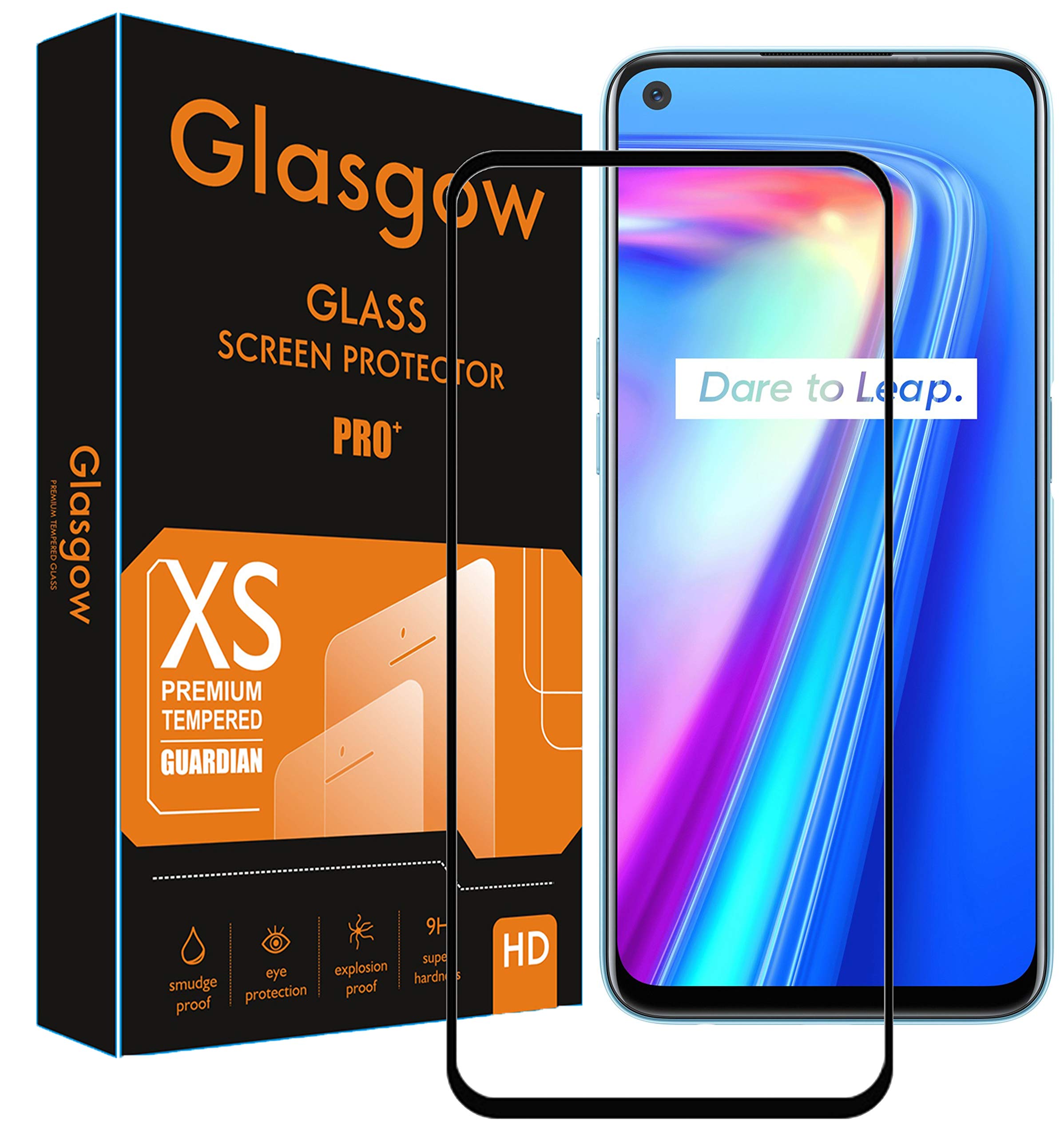 Glasgow |For Realme Narzo 50 Pro 5G | Tempered Glass Screen Protector Guard | Full Glue Curved Tempered Glass | Bubble Free Installation | Gorilla - Black (B0B824LX3W) Amazon Price History, Amazon Price Tracker