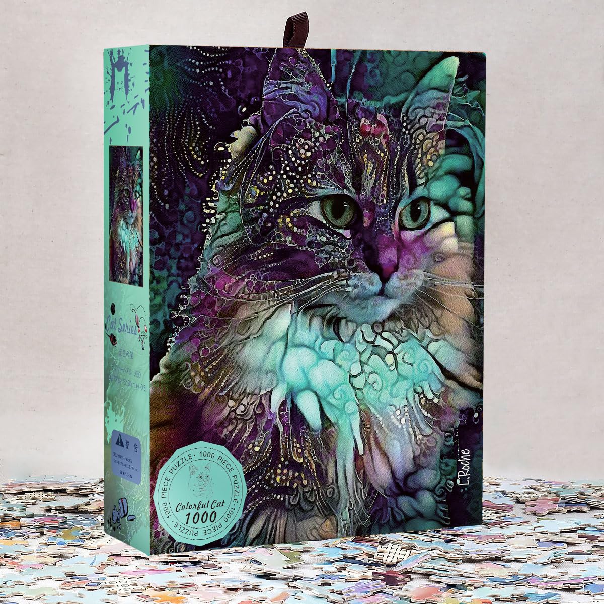ジグソーパズル完成品　猫 Amazon | Ingooood ジグソーパズル 1000ピース 猫シリーズ カラフルな
