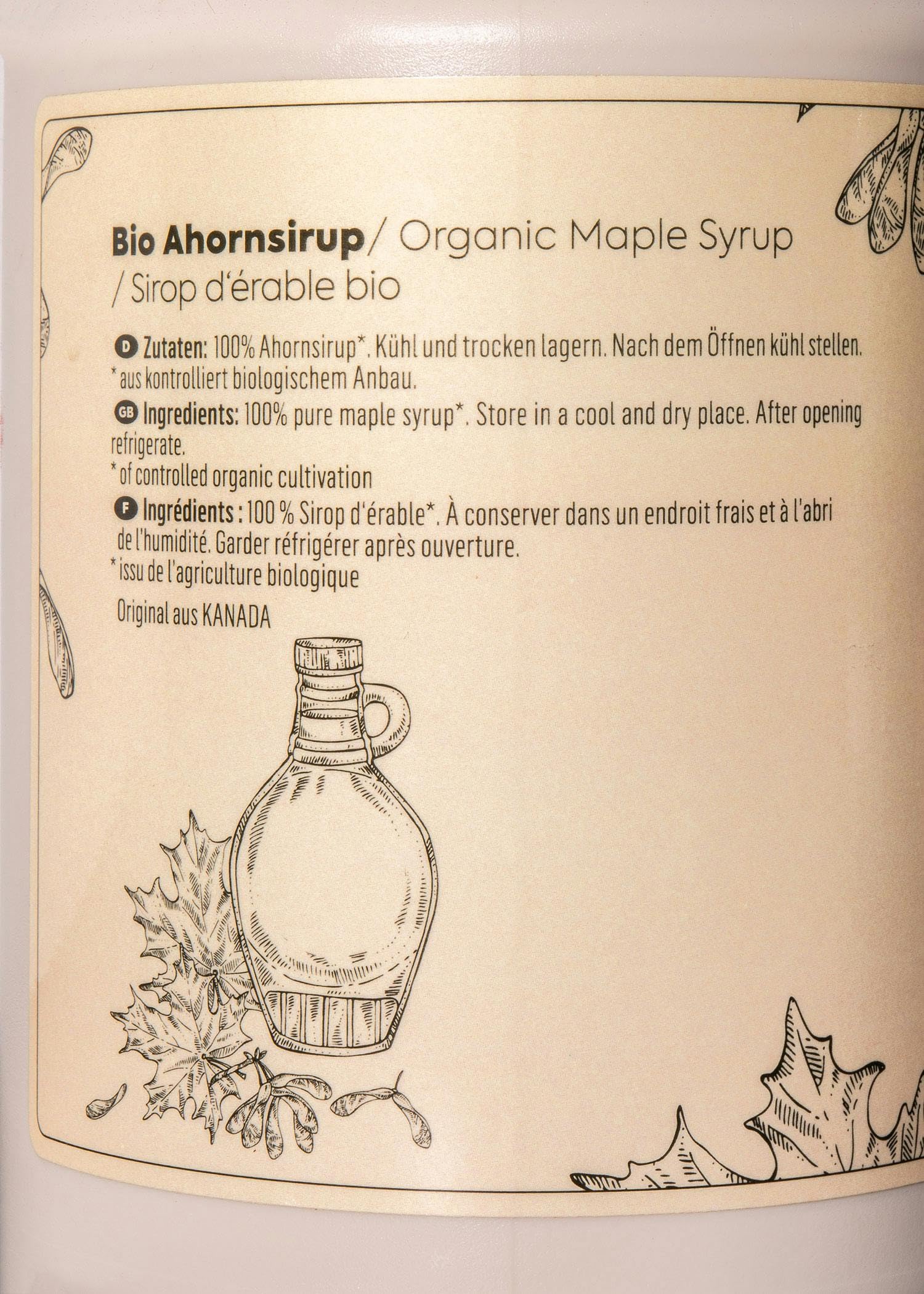 KoRo - Bio Ahornsirup Grade A 6 x 1 L