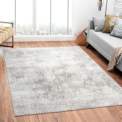 LUXE WEAVERS Florance Collection 86328 Vizon - Alfombra geométrica moderna de 5 x 7 pulgadas LUXE WEAVERS Florance Collection 86328 Vizon - Alfombra geométrica moderna de 5 x 7 pulgadas