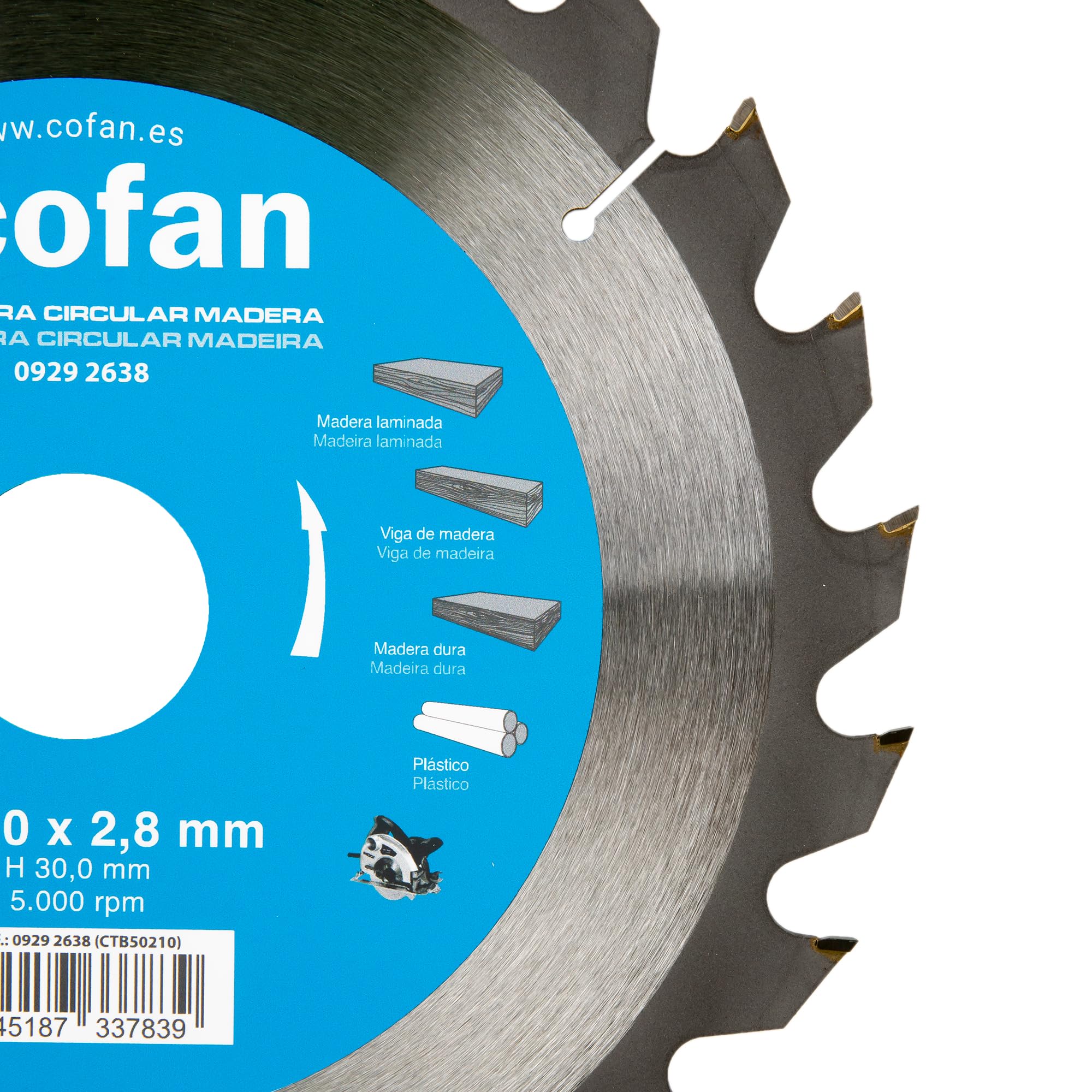 Lama Per Sega Troncatrice 250mm - Disco Da Taglio Per Legno E Metalli, 24 Denti, Spessore 2.2mm