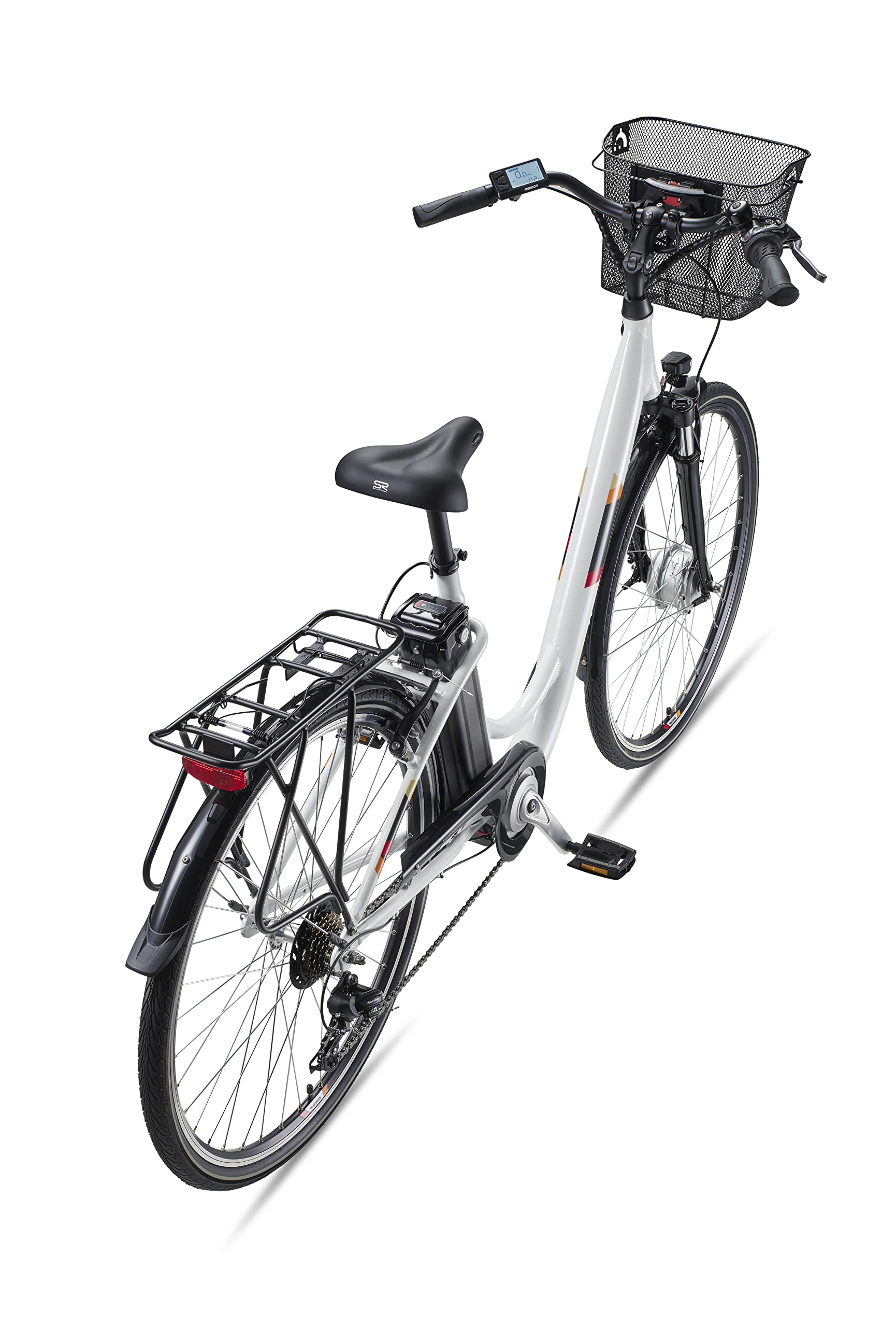 TELEFUNKEN City Elektrofahrrad für Damen und Herren E-Bike 28 Zoll | 536,5 Wh Akku | Pedelec mit 40 Nm Frontmotor | 7-Gang Shimano Kettenschaltung | Citybike mit Fahrradkorb & Fahrradschloss