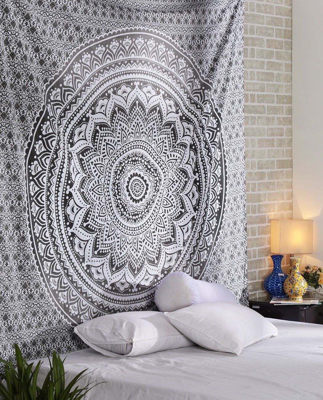 Mandala Pastel Hippie Bohemian - Wandkleed - 200x150 cm