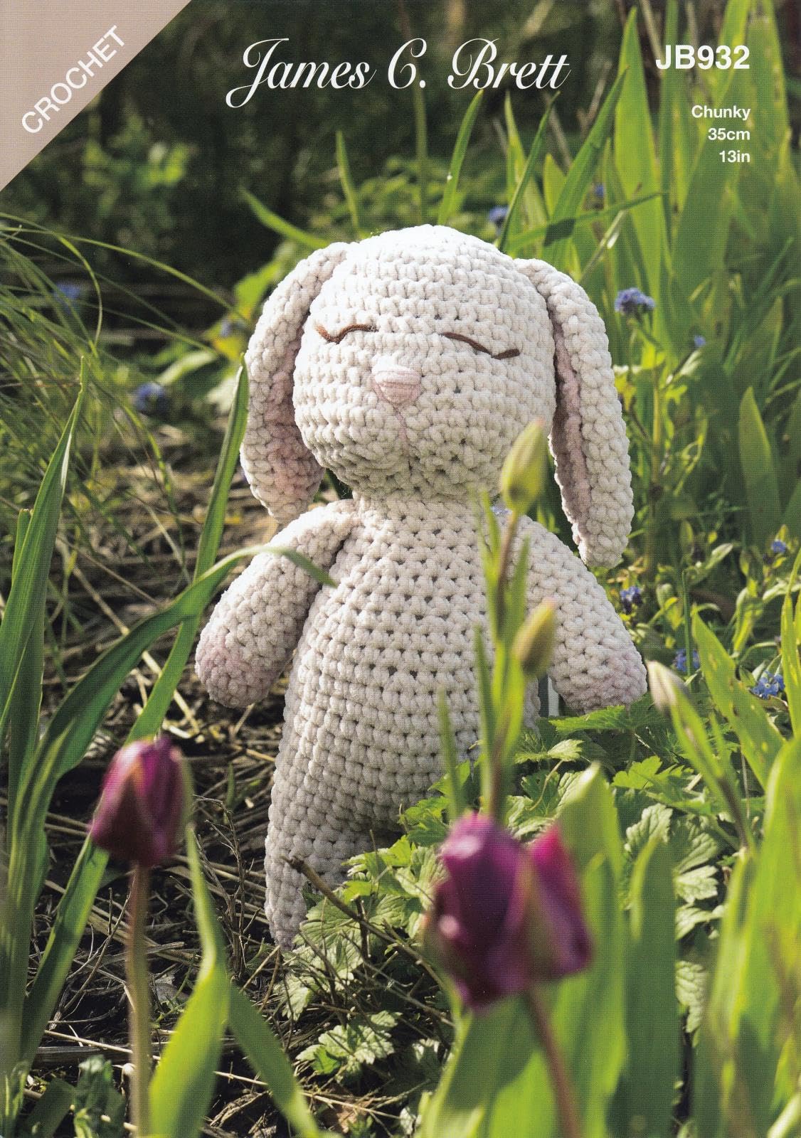 James C. Brett JB932 Crochet Pattern Beatrice Bunny Toys in Flutterby
