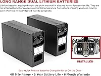 Vista 6 de Porto Mobility Ranger Quattro (The Beast) Silla de ruedas eléctrica plegable ultra exclusiva, resistente, soporta 550 libras, 1000 W, potencia