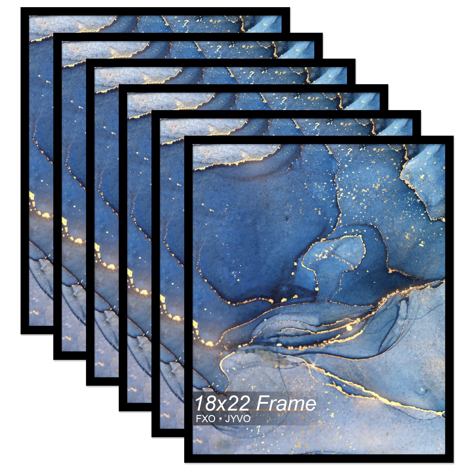 18x22 Picture Frame Set of 6 for Photo Poster Horizontally/Vertically — image 1