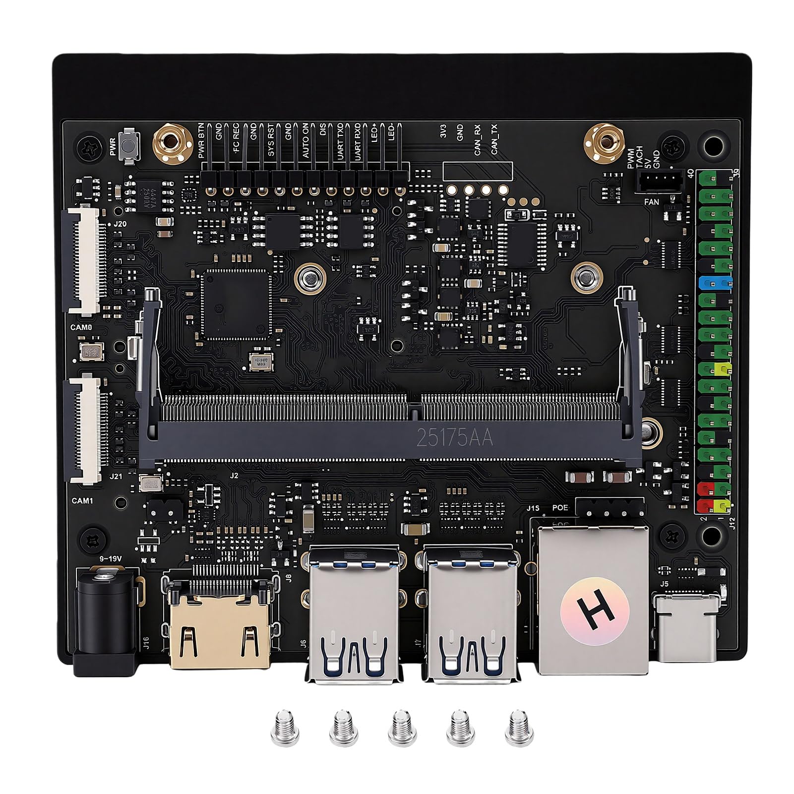 Generic Scheda di Sviluppo AI con connettività Estesa per Scheda PCB Super Carrier Orin NX, Potente Supporto per Applicazioni AI, Adatta a Ingegneri e Sviluppatori